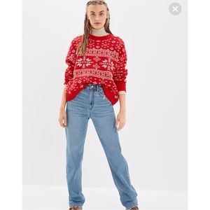 AE Fairisle Crew Neck Sweater, L